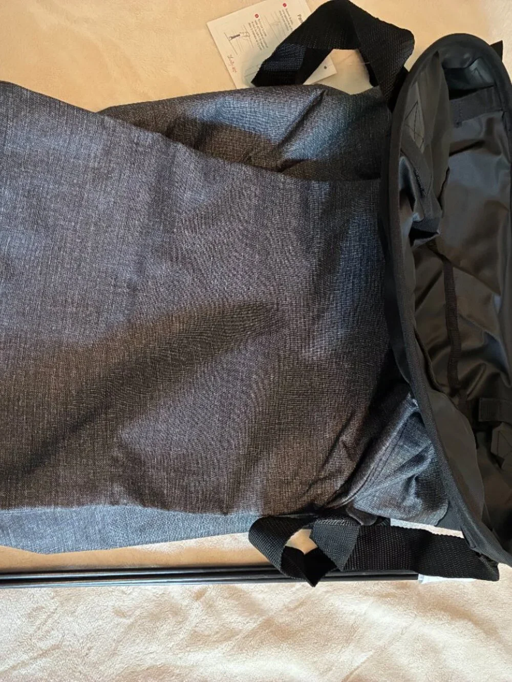 NWT Thirty-One Stand Tall Bin Gray Foldable Storage Organizer Hamper w/ Support